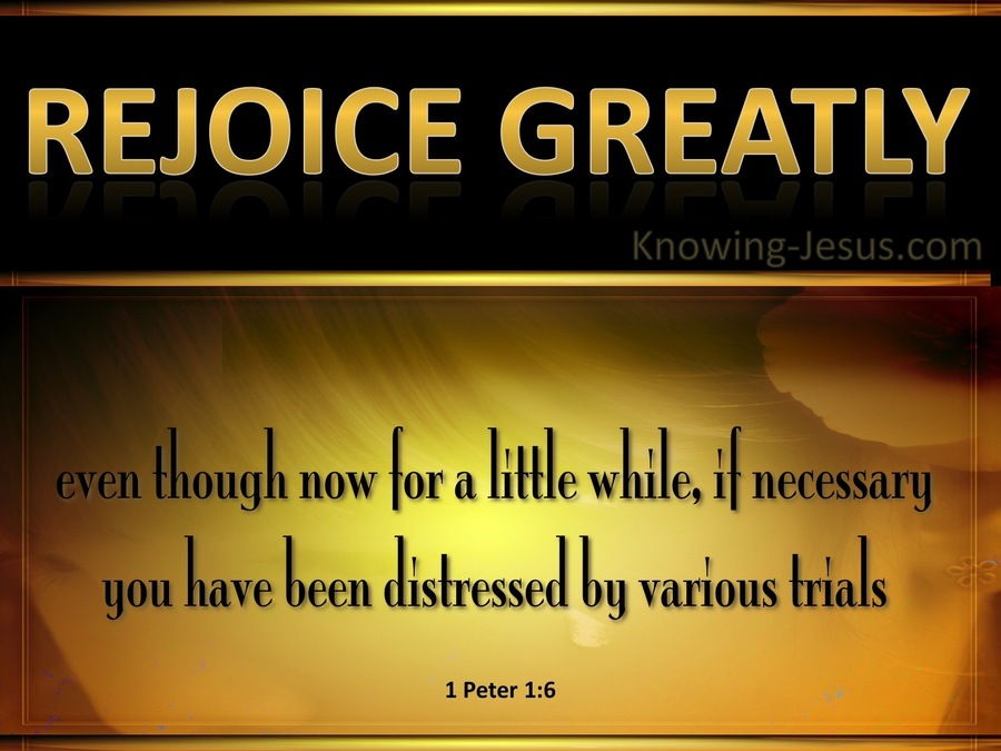 1 Peter 1:6 Rejoice Greatly (yellow)